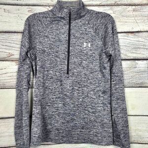Under Armour Medium Gray 1/4 Zip Pullover HeatGear
